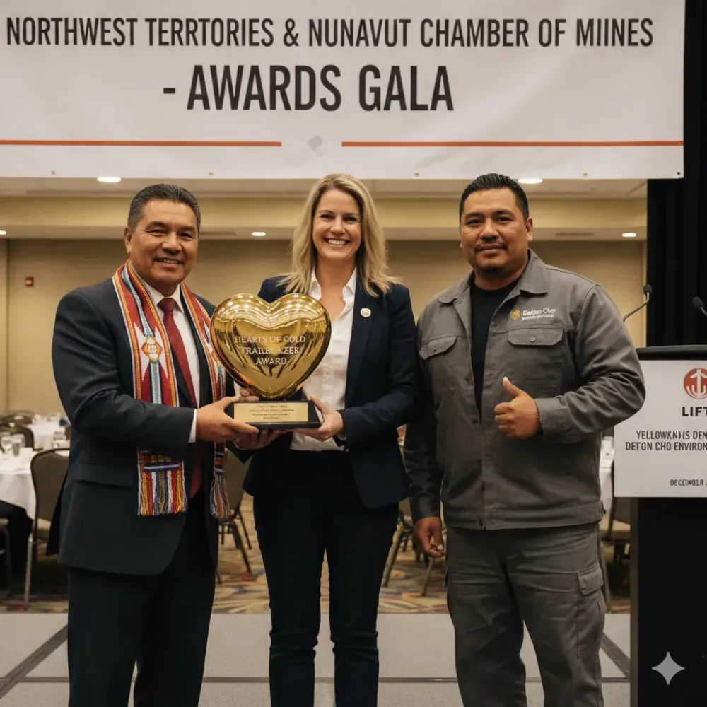 LIFT, the Yellowknives Dene First Nation, and Det’on Cho Environmental Win the Hearts of Gold Trailblazer Award from the Northwest Territories and Nunavut Chamber of Mines
