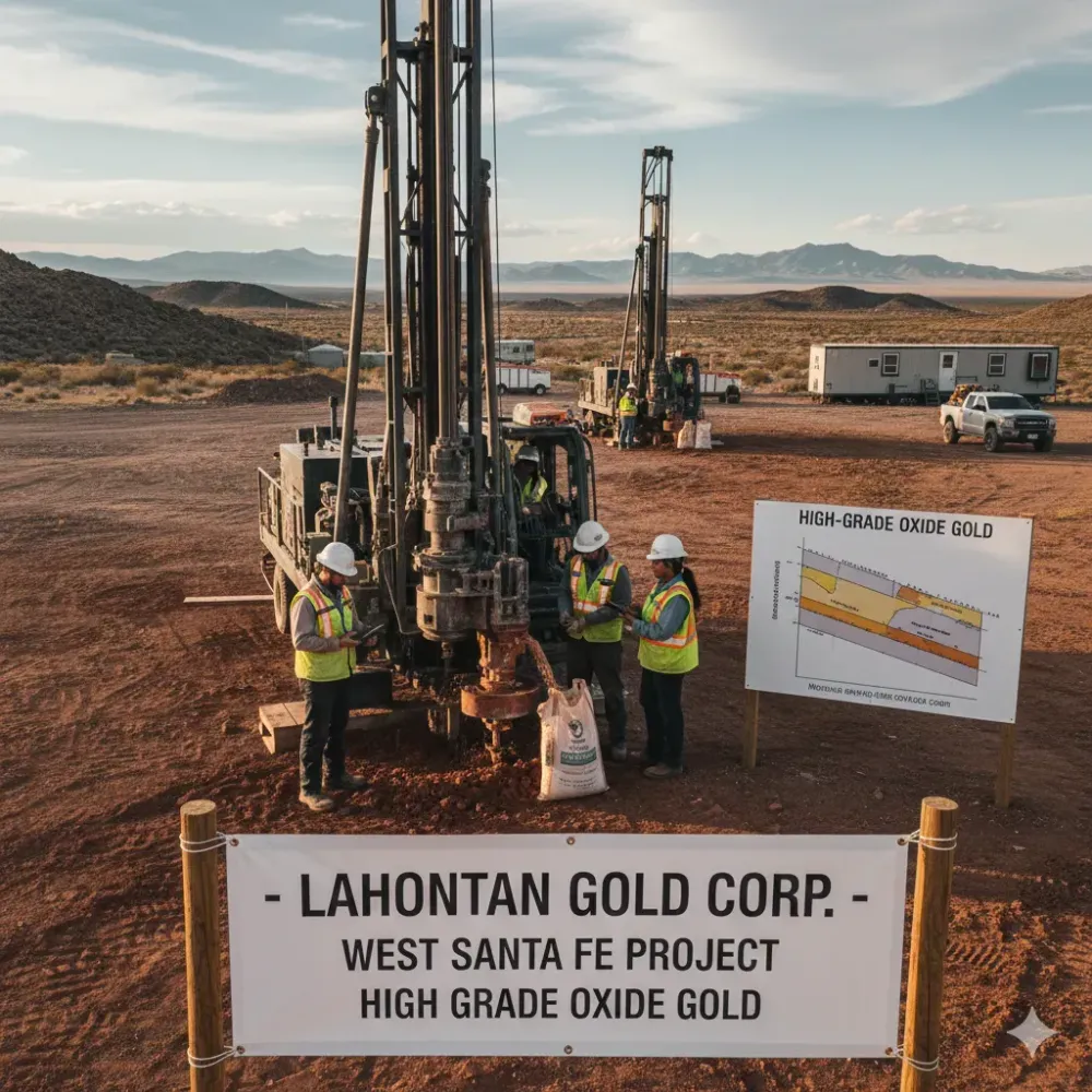 Lahontan Drills High Grade Oxide Gold from the Surface at West Santa Fe: 37m Grading 3.11 g/t Au Eq Including 11m Grading 5.75 g/t Au Eq