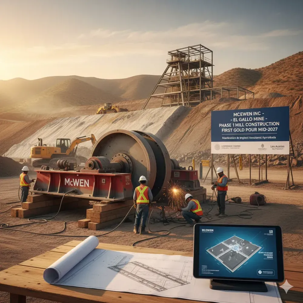 McEwen Secures Key Permit for El Gallo Mine; Mill Construction to Begin Mid-2026 – First Gold Pour Mid-2027