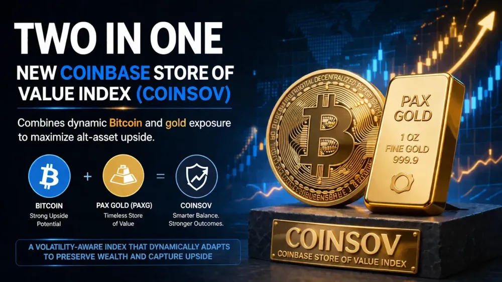 New Coinbase Store-of-Value Index combines dynamic Bitcoin and gold exposure to maximize alt-asset upside