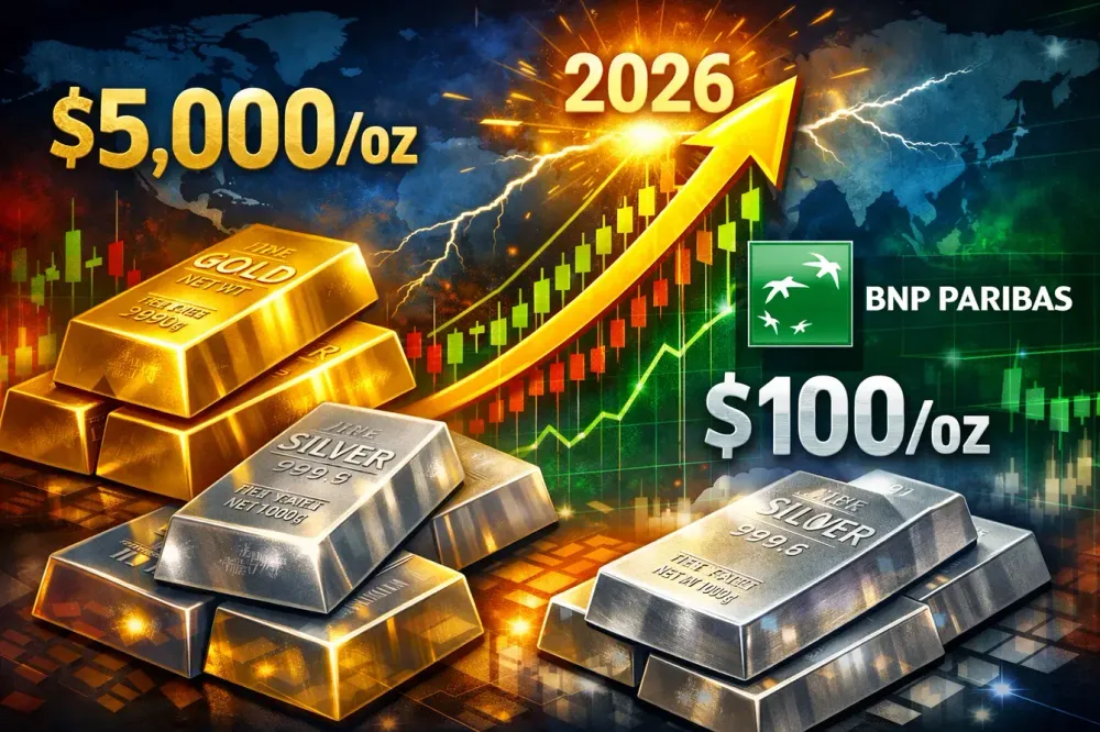 New catalysts are driving gold to $5,000, silver will likely sell off after $100 – BNP Paribas’ Wilson