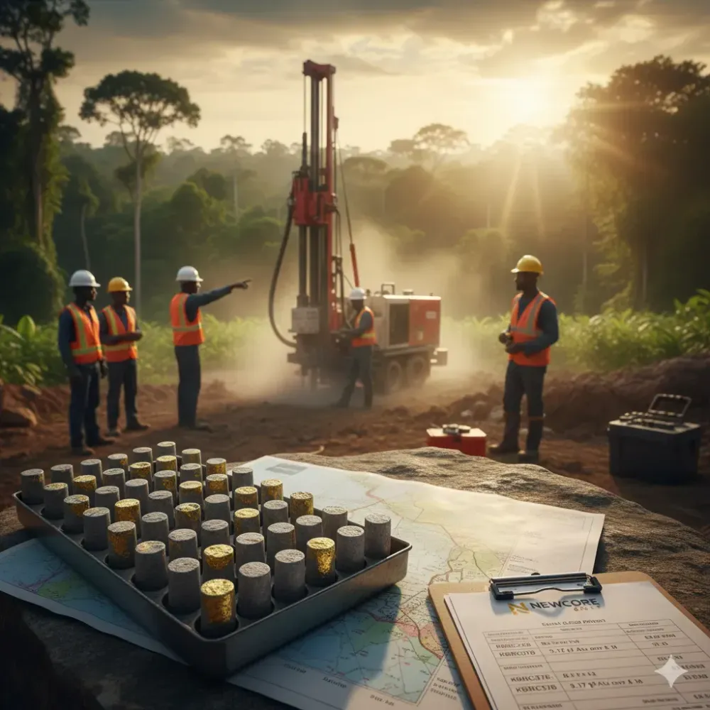 Newcore Gold Drilling Intersects 3.16 g/t Gold over 3.0 Metres from 62 Metres and 0.78 g/t Gold over 16.0 Metres from 16 Metres, at the Enchi Gold Project, Ghana