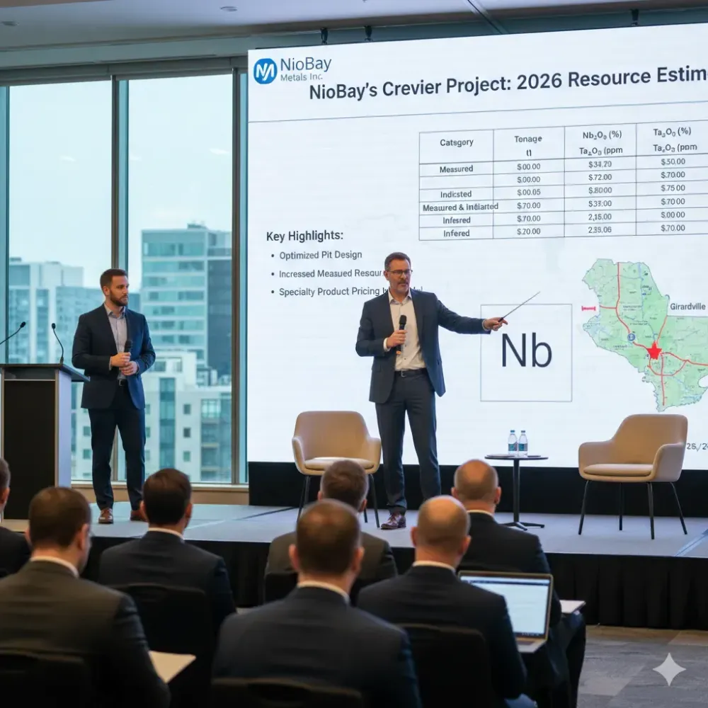 NioBay Announces a New Resource Estimate on Its Crevier Project