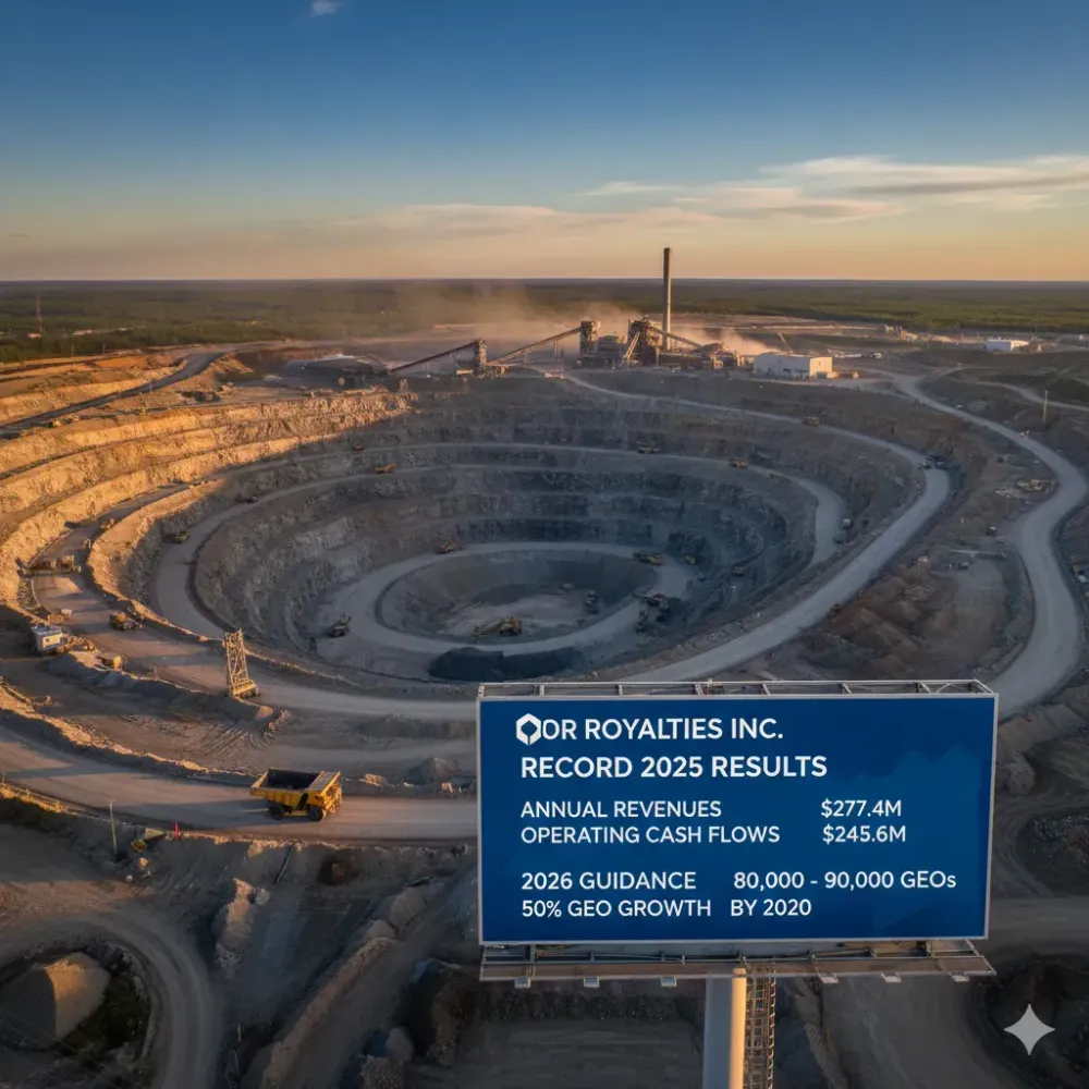 OR Royalties Reports Record 2025 Results and Provides 2026 GEO Delivery Guidance and New 5-Year Outlook
