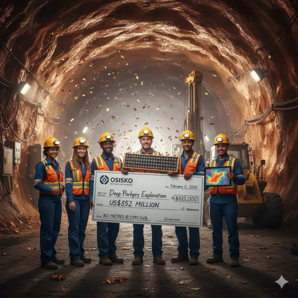 Osisko Metals Launches Deep Porphyry Exploration Project (“DPEX”) and Confirms 852 Metres Averaging 0.95% CuEq at Historic Porphyry Mountain Deposit