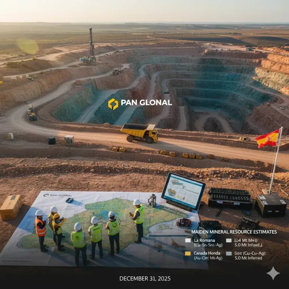 PAN GLOBAL ANNOUNCES MAIDEN MINERAL RESOURCE ESTIMATES FOR THE ESCACENA PROJECT IN THE IBERIAN PYRITE BELT, SPAIN