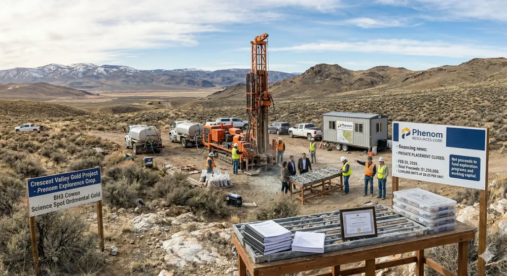 Phenom Closes $1.25 Million Private Placement Financing