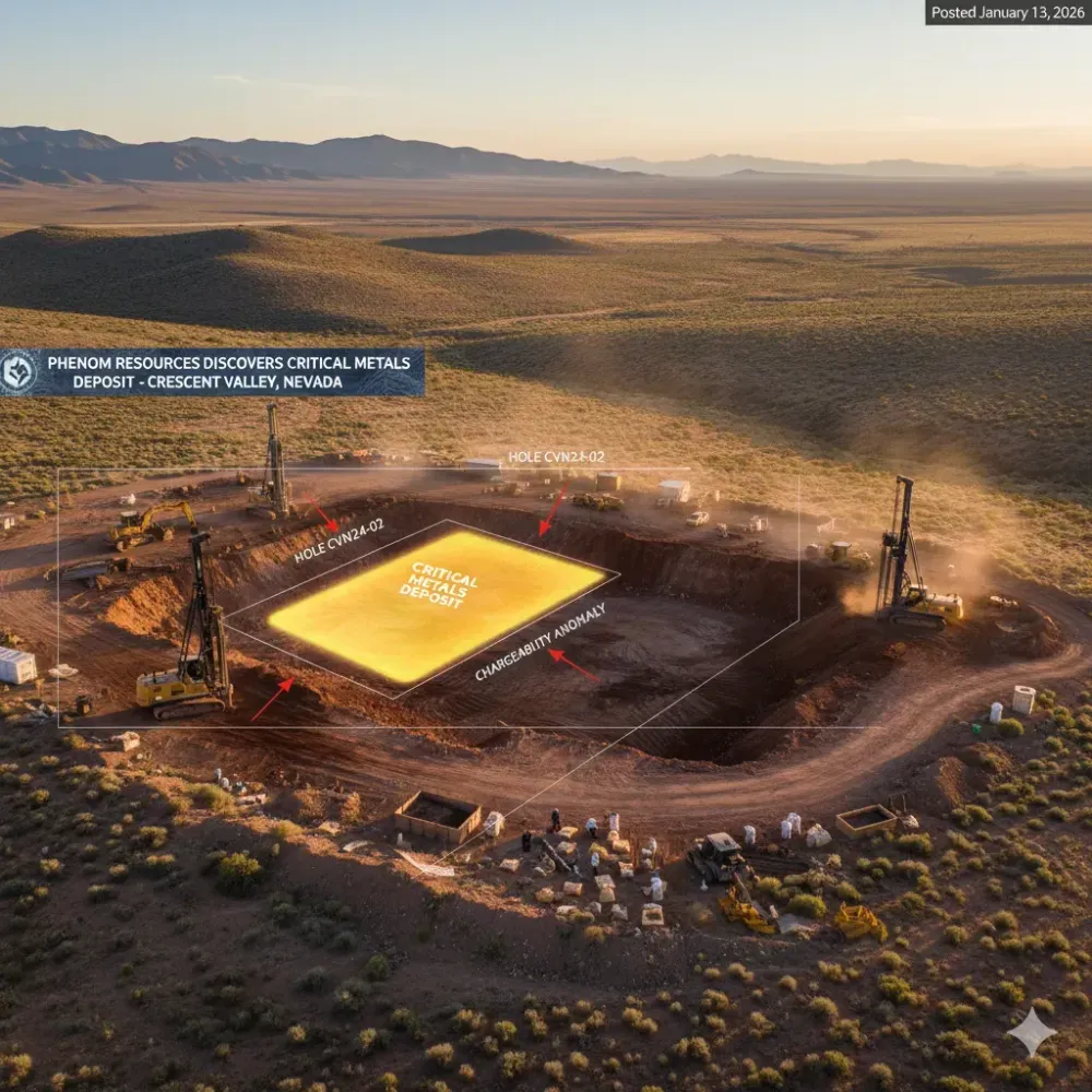 Phenom Discovers Rare Earth and Critical Metals Deposit at Crescent Valley, Nevada