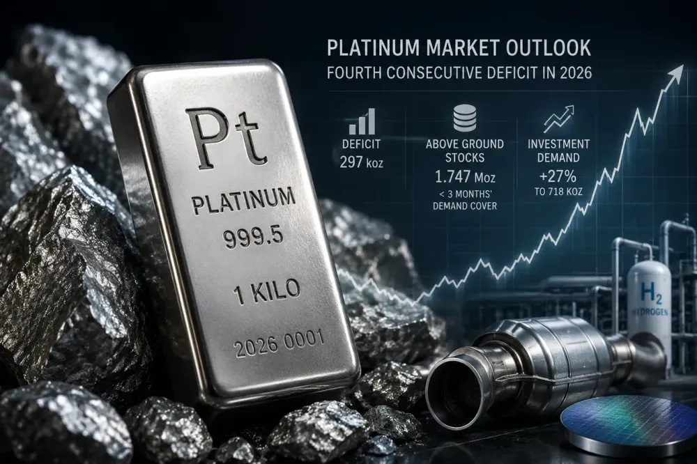 Platinum price supported by a three-month supply of above-ground stock