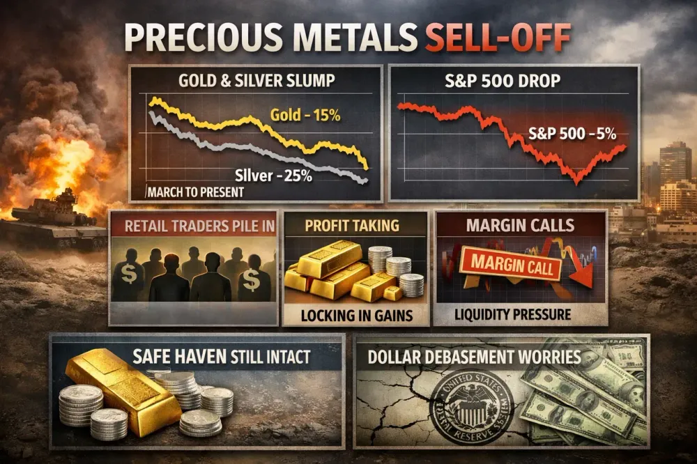 Precious metals price declines stem from retail pile-in, safe haven and debasement trades remain intact – Brookings’ Brooks  