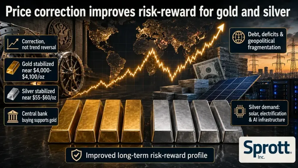 Price correction ‘improved the long-term risk-reward profile’ for both gold and silver – Sprott’s Smirnova