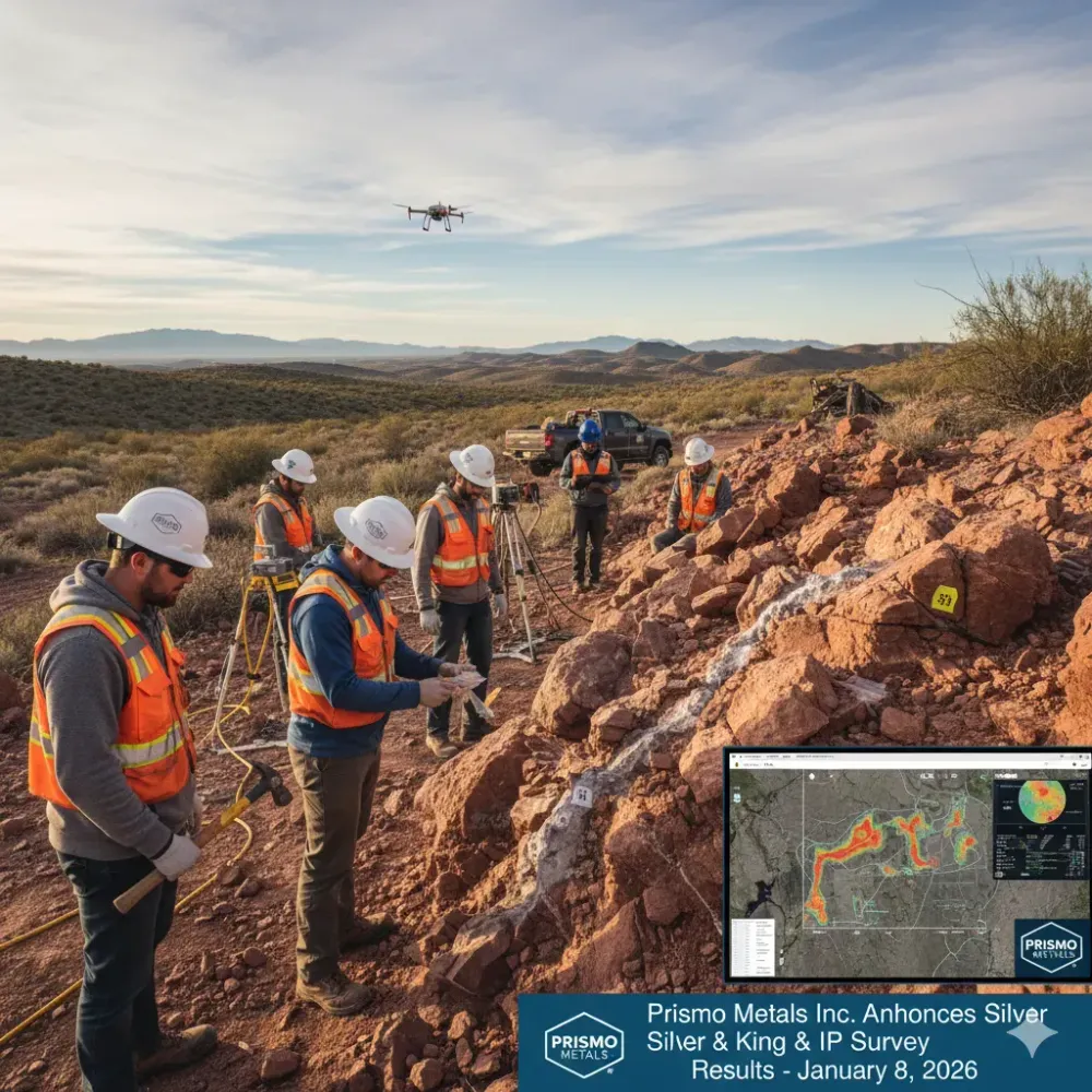 Prismo Metals Announces Assay & IP Survey Results at Silver King