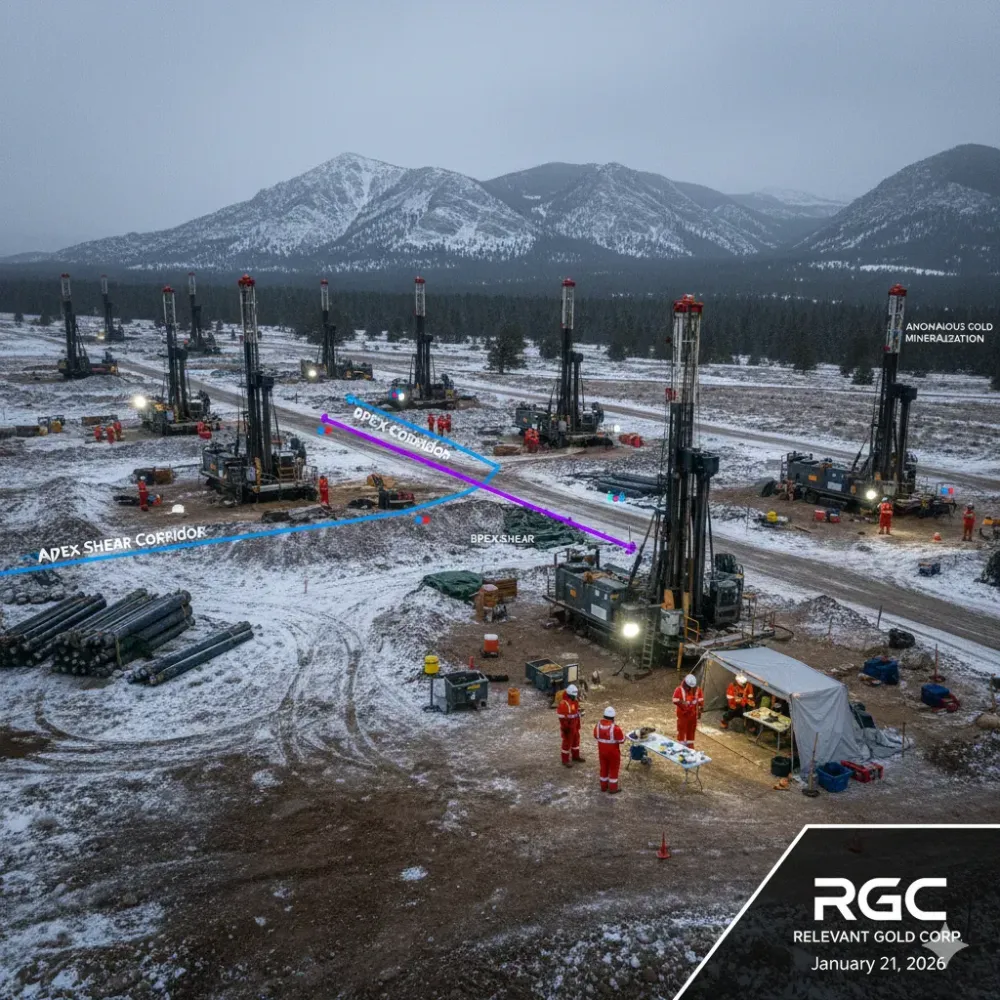 Relevant Gold Confirms Gold-Bearing Shear Zone at Apex