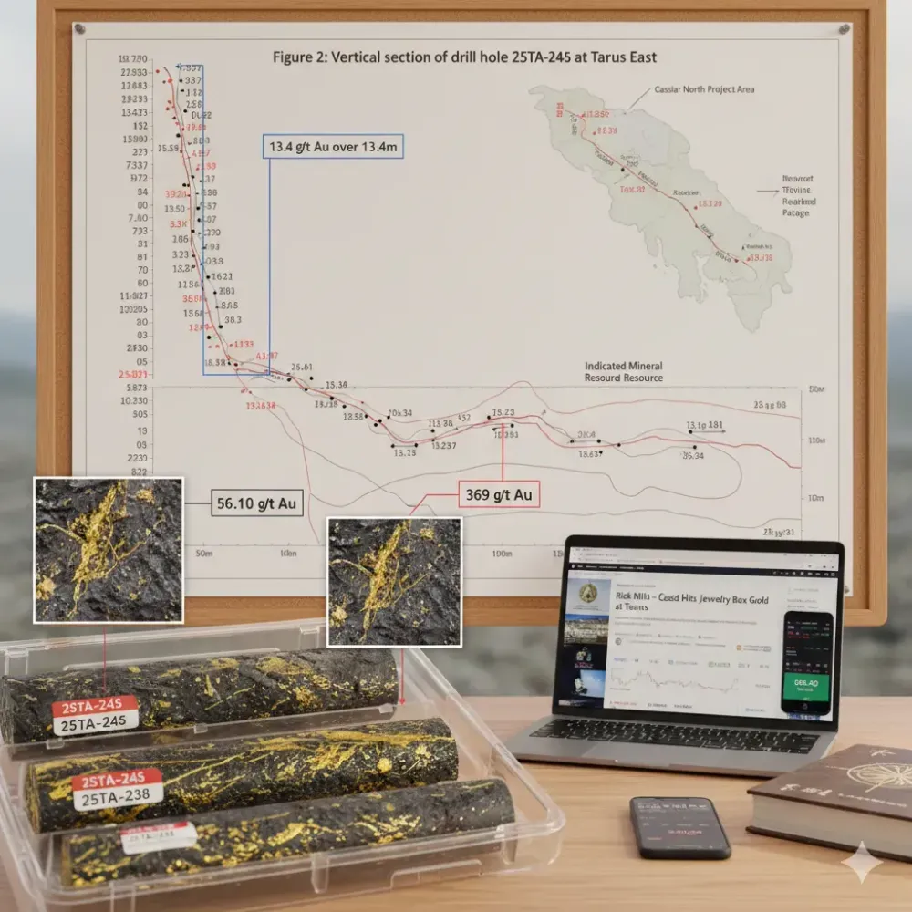 Rick Mills – “Cassiar Gold Hits Jewelry Box Gold Grades at Taurus”