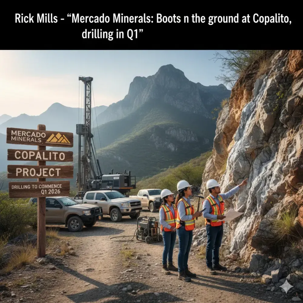 Rick Mills – “Mercado Minerals: Boots on the ground at Copalito, drilling in Q1”