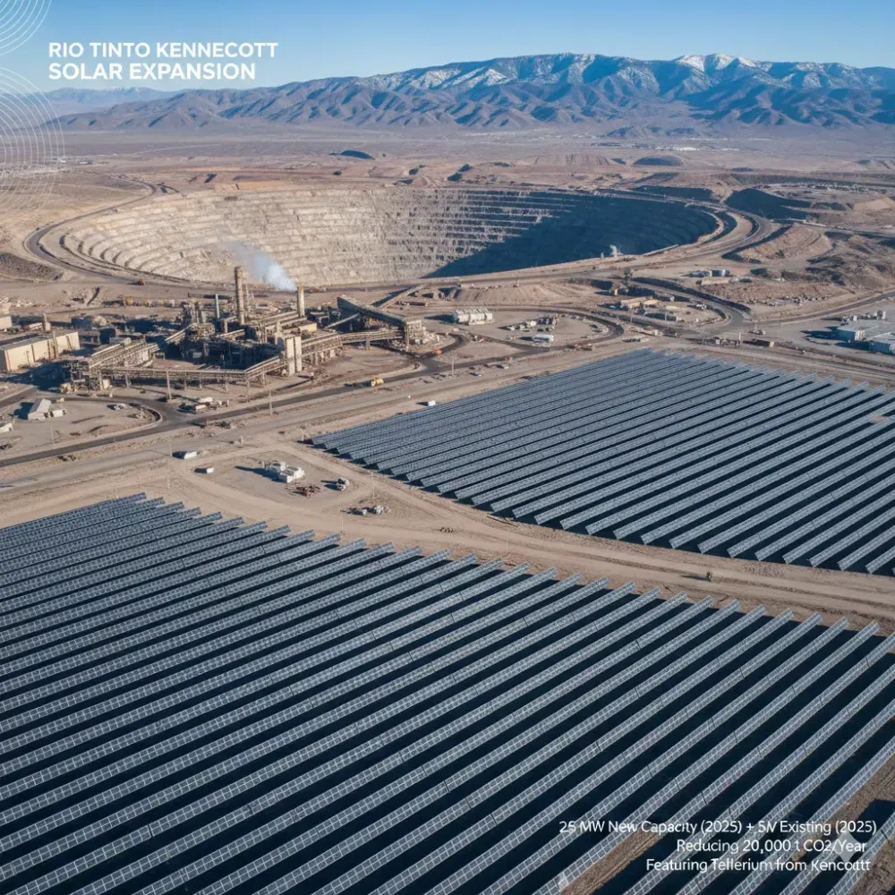 Rio Tinto expands solar capacity at Kennecott copper operations