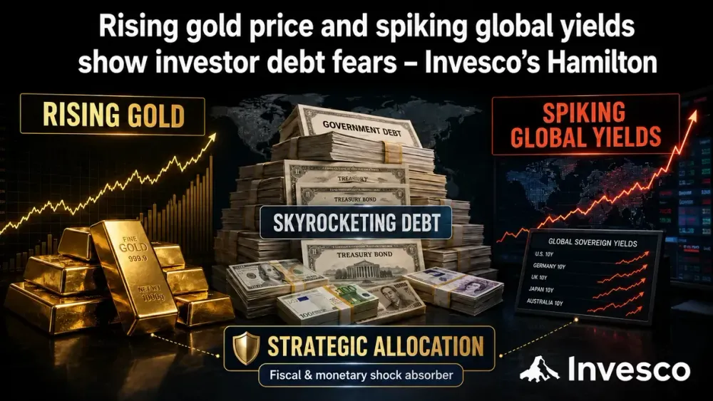 Rising gold price and spiking global yields reflect investor fears about skyrocketing debt levels – Invesco’s Hamilton