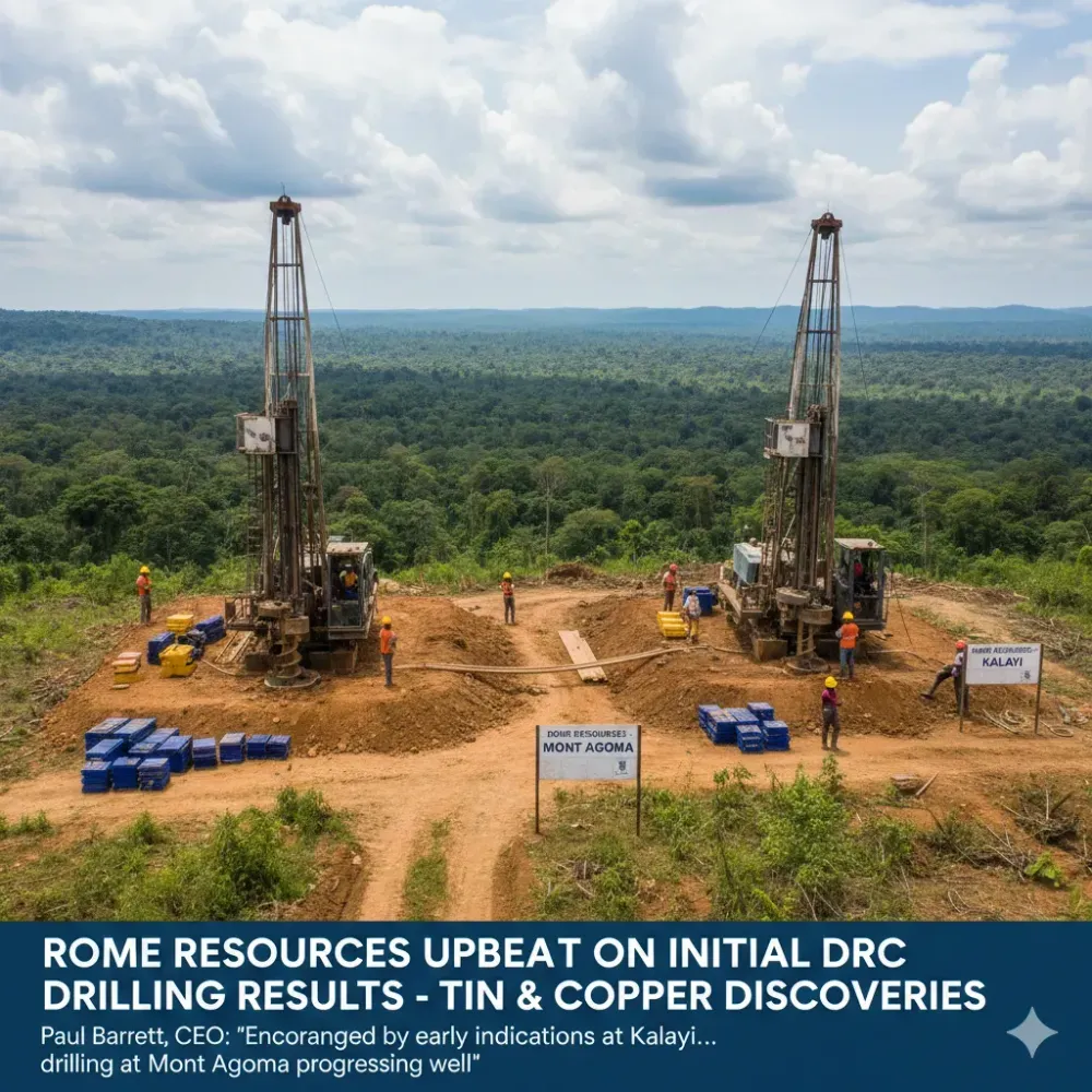 Rome Resources upbeat on initial DRC drilling results