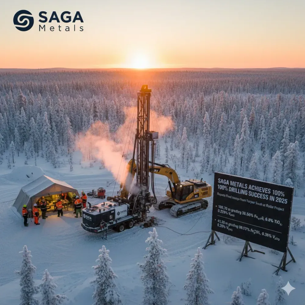 SAGA Metals Achieves 100% Drilling Success in 2025—Reports Final Assays from Trapper South at Radar Critical Minerals Project in Labrador