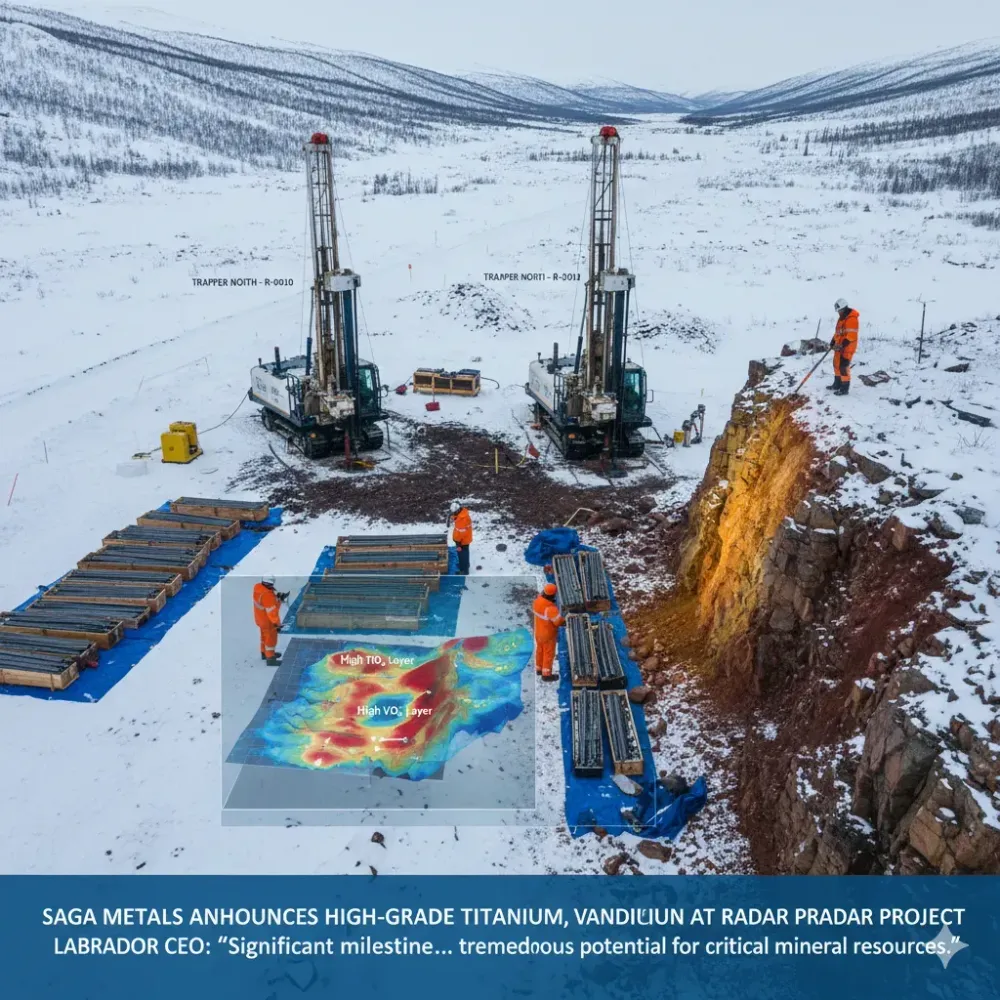 SAGA Metals Announces Additional Assay Results from Drilling at Trapper North, Confirming High-Grade Mineralization at Radar Critical Minerals Project in Labrador