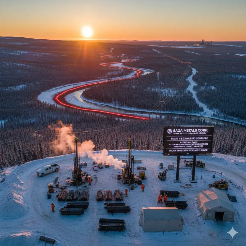 SAGA Metals Completes Phase 2 of Major Drill Program at the Radar Project in Labrador—Confirms Extensive Oxide Mineralization in All Drill Locations at Trapper North and South Zones & Provides Corporate Update