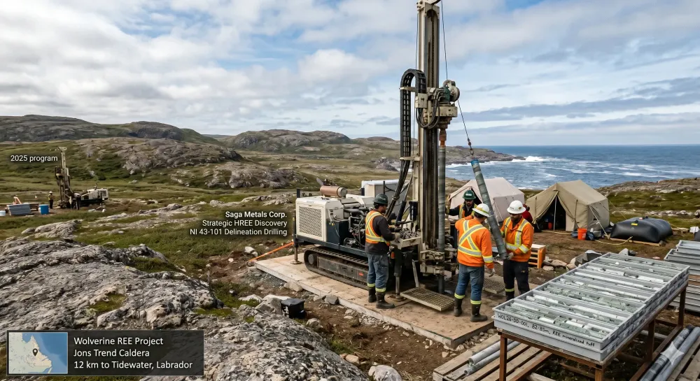 SAGA Metals Signs Definitive Agreement to Acquire Wolverine Heavy Rare Earth Element Project in Labrador—Mineralized Potential Similar to Strange Lake and Tanbreez