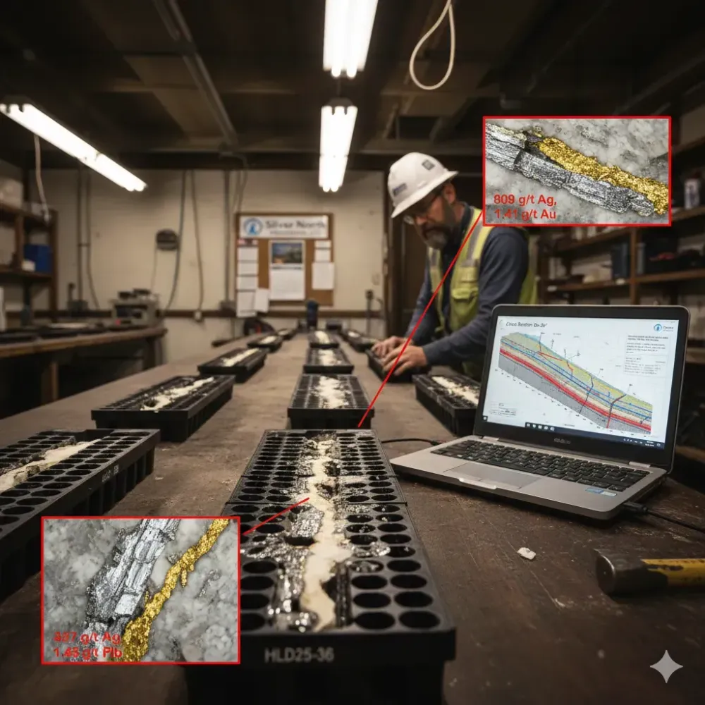 Silver North Intersects 9.10 Metres Averaging 428.3 g/t Silver and 0.73 g/t Gold from 182.40 Metres at the Haldane Silver Property, Yukon