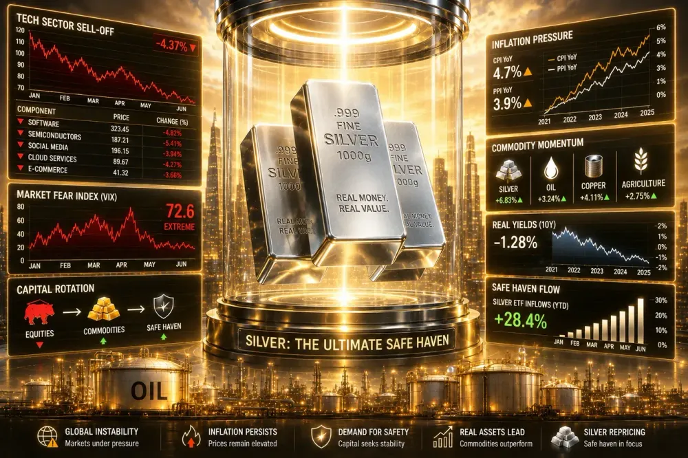 Silver’s ‘great rotation’ Tech selloff to fuel rush into precious metals, says Jen Bawden