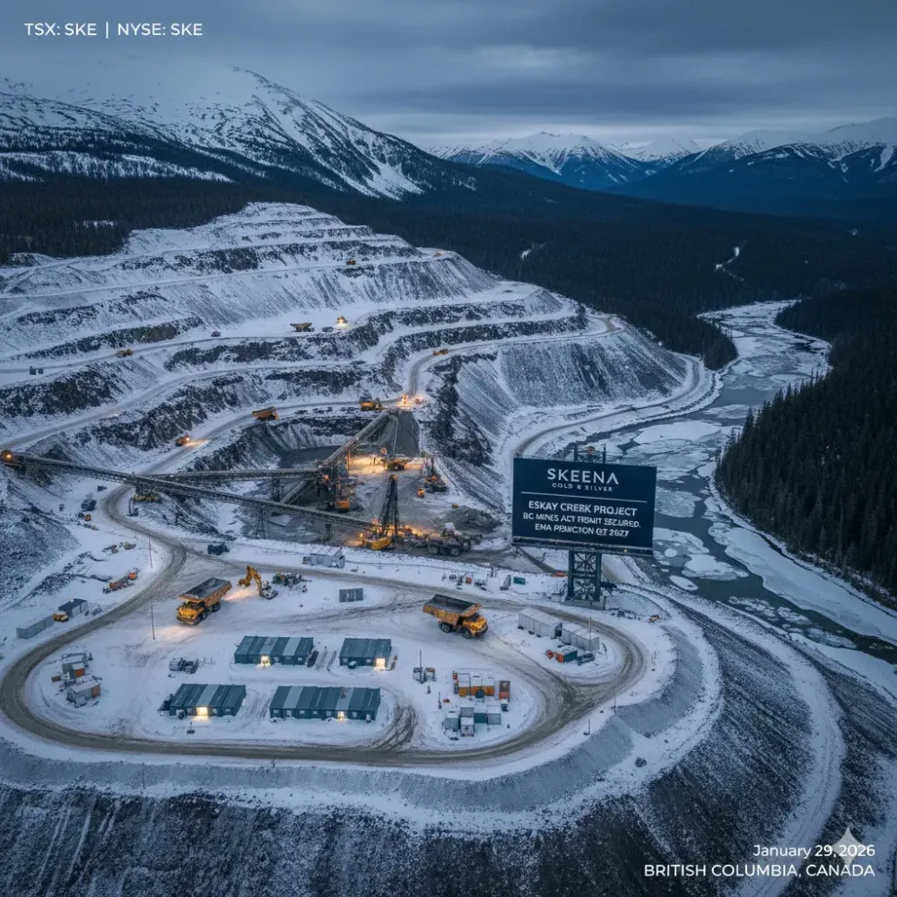 Skeena Gold & Silver Secures the BC Mines Act Permit Following the Receipt of the Environmental Assessment Certificate for Eskay Creek