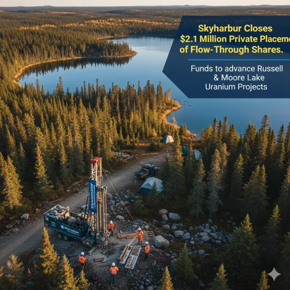 Skyharbour Closes $2.1 Million Private Placement of Flow-Through Shares