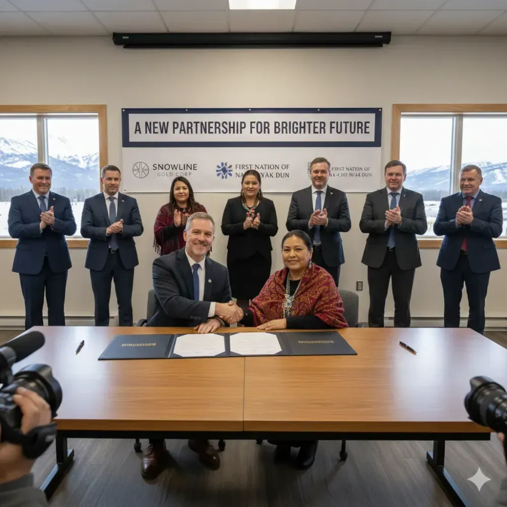 Snowline Gold and First Nation of Na-Cho Nyäk Dun Sign Memorandum of Understanding
