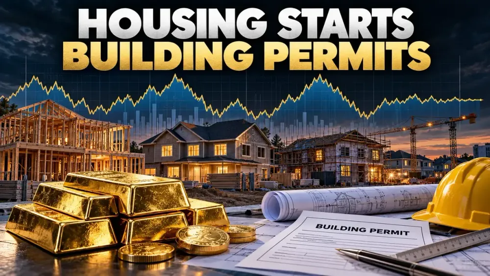 Spot gold price near low after U.S. housing starts fall 5.2%, building permits fall 0.2% in September