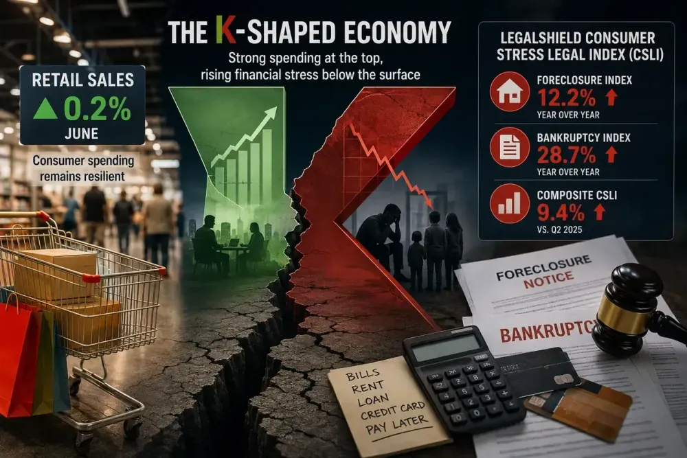 Strong retail sales mask widening K-shaped economy as consumer financial stress mounts
