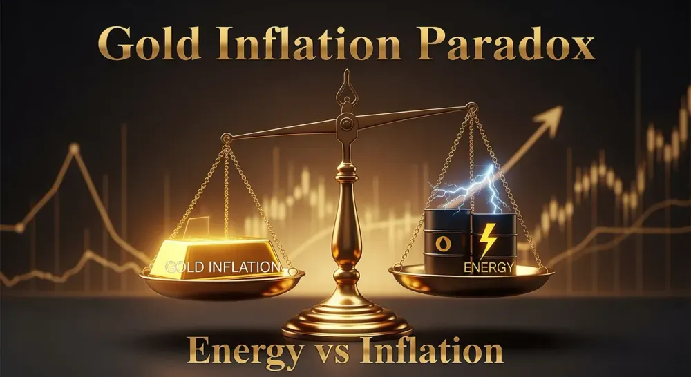 The paradox of falling gold