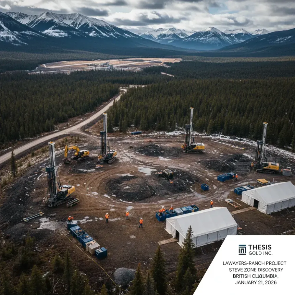 Thesis Gold Intersects 38.00 Metres of 3.62 g/t Au at Steve Zone, Ranch Project