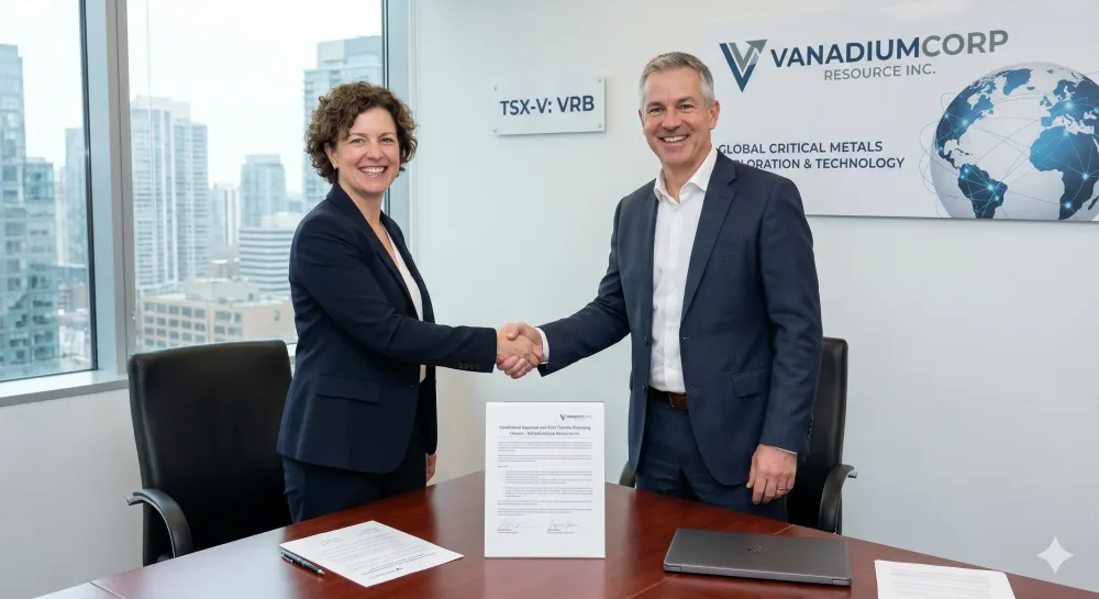 VanadiumCorp Resource Receives Conditional Approval, Closes First Tranche of Financing