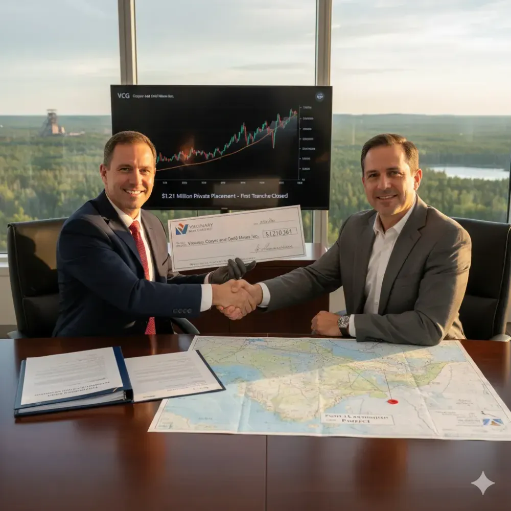 Visionary Copper and Gold Mines Inc. Closes First Tranche of Private Placement Financing