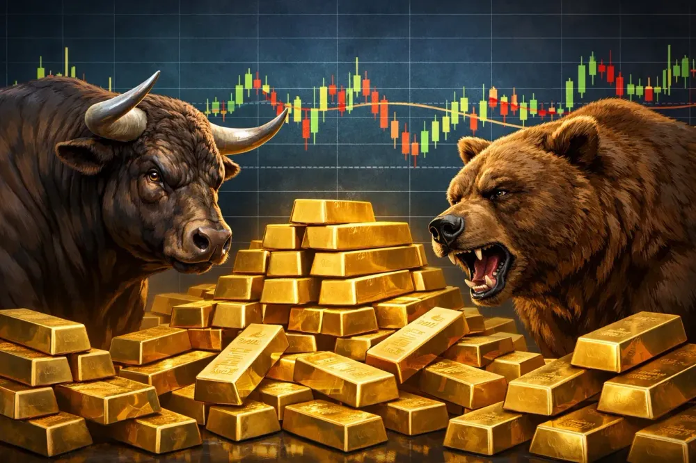 Wall Street sees gold dropping further as yields and the dollar strengthen, Main Street maintains bullish bias as $4,500 emerges as critical support
