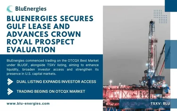 BluEnergies Announces Trading on OTCQX Best Market Under the Trading Symbol “BLUGF”