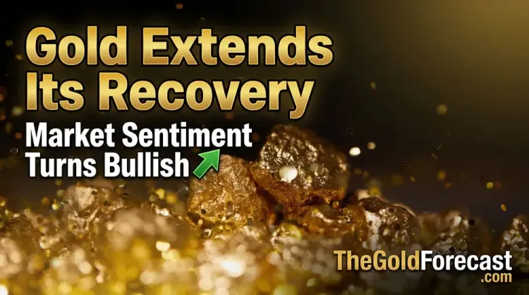 Gold extends its recovery while silver races to close the gap