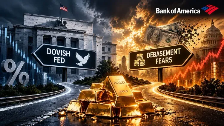 Gold price needs a dovish Fed or renewed debasement fears to reverse its downtrend – Bank of America