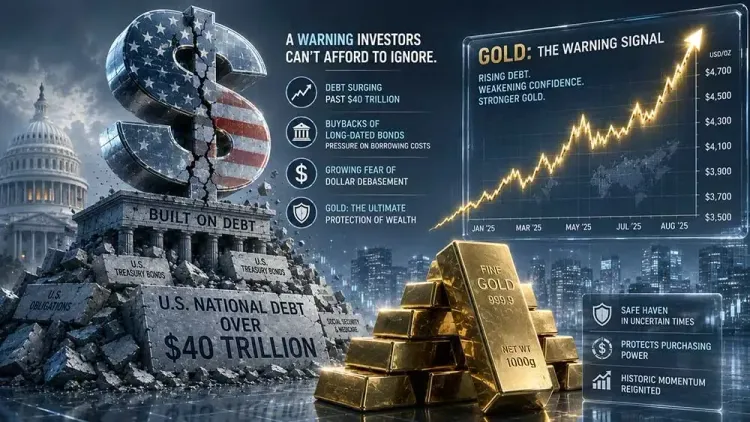 Gold's renewed momentum is sending a warning about America’s $40 trillion debt