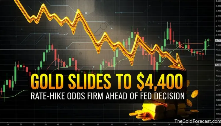 Gold slides to $4,400 as rate-hike odds firm ahead of next week's Fed decision