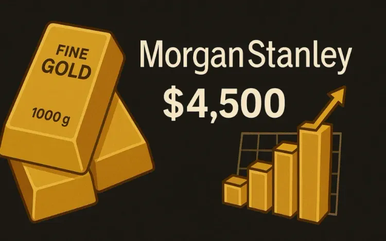 Gold will hit $4,500/oz by mid-2026 on ETF, central bank demand and real-asset hedging – Morgan Stanley