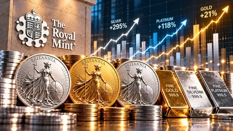 Royal Mint sees record silver and platinum sales, renewed gold demand despite higher prices and rising bond yields