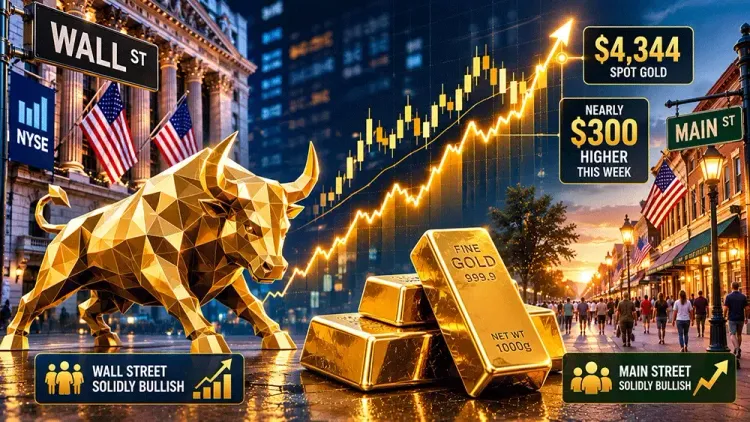 Wall Street, Main Street solidly bullish as prices end the week nearly $300 higher