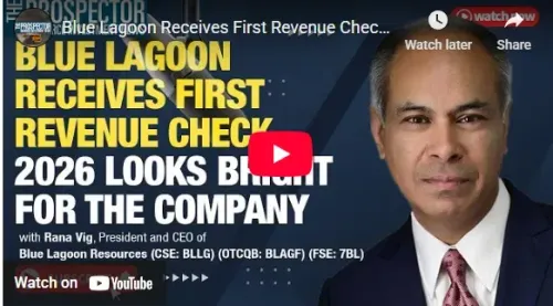 Blue Lagoon Receives First Revenue Check – 2026 Looks Bright for the Company